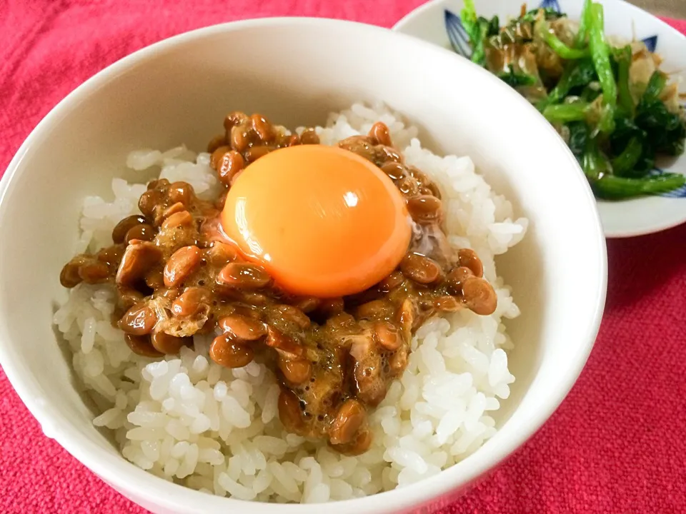 Snapdishの料理写真:卵かけ納豆ご飯|Teagardenさん