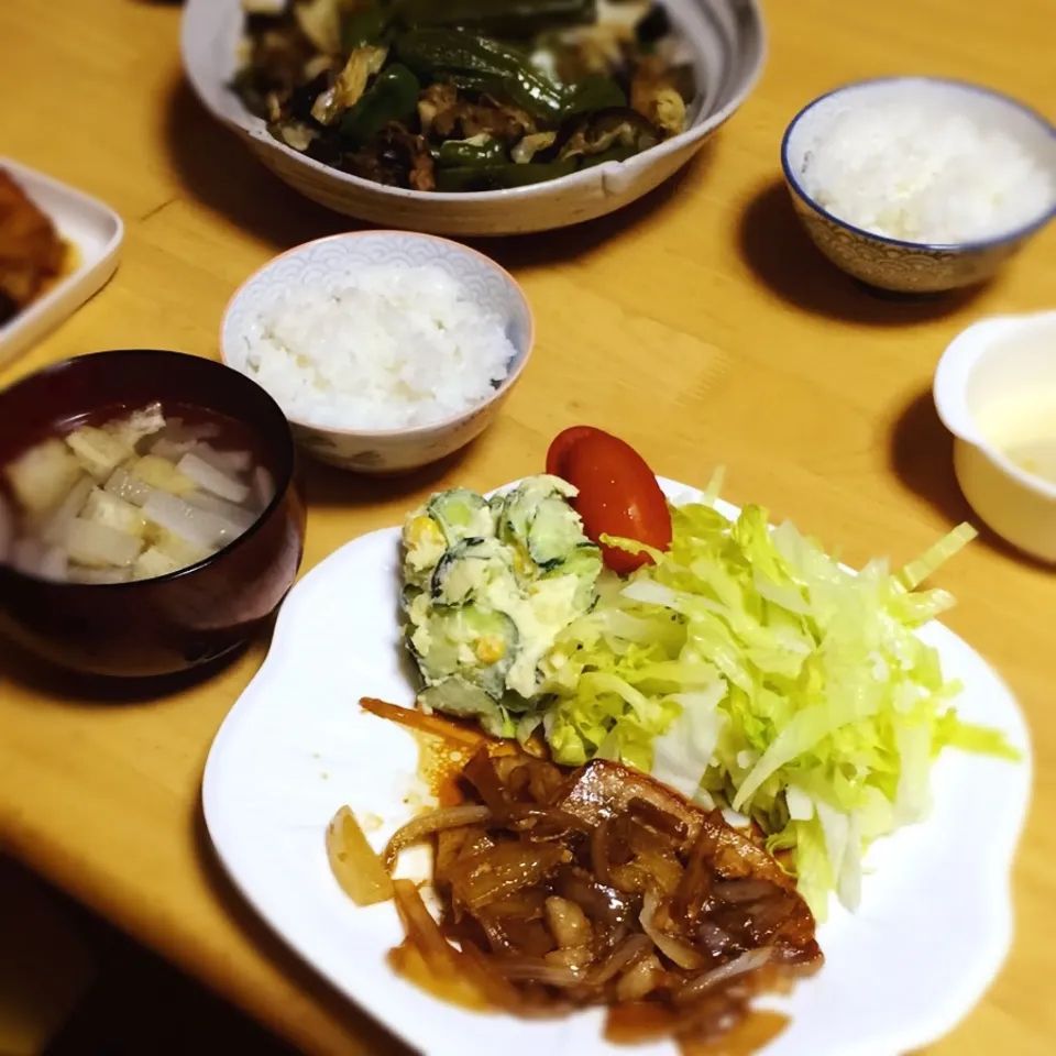 Snapdishの料理写真:トンテキ♡今夜はアパート最後の夕飯♡明日は新居へお引越し♬|アヤコさん