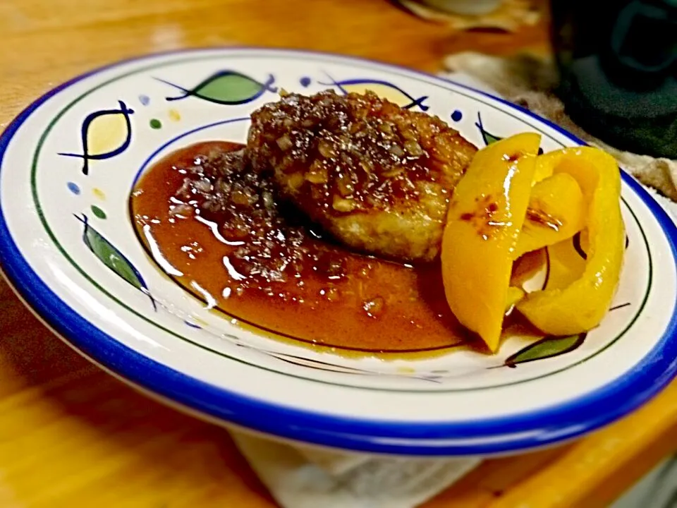 カジキのムニエル
～玉ねぎの照り焼きソース～|まみさんさん