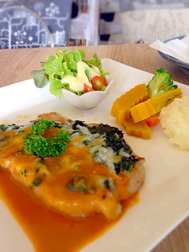 Pork Chop Steak & Bake Spinach & Cheese|Queenさん