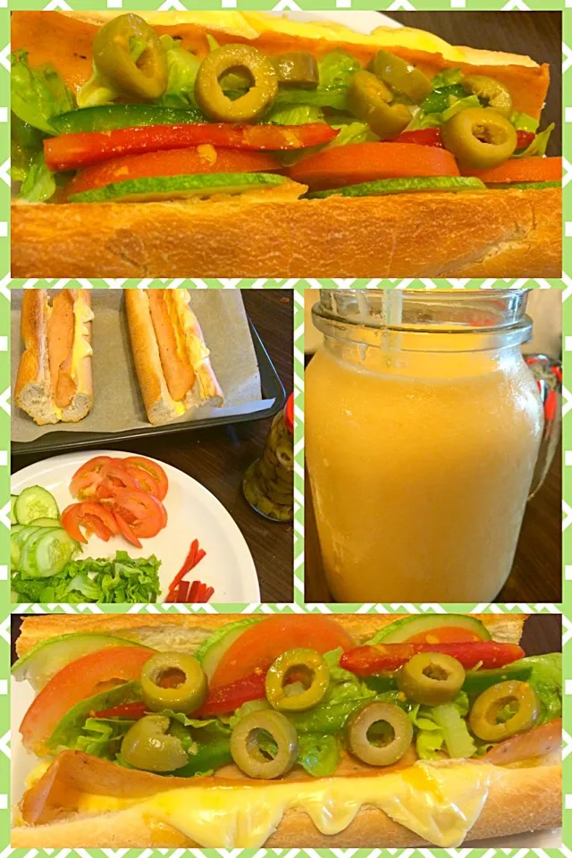 Homemade Subway & Green tea Melon Smoothie|Cj Mendoza-Palosさん