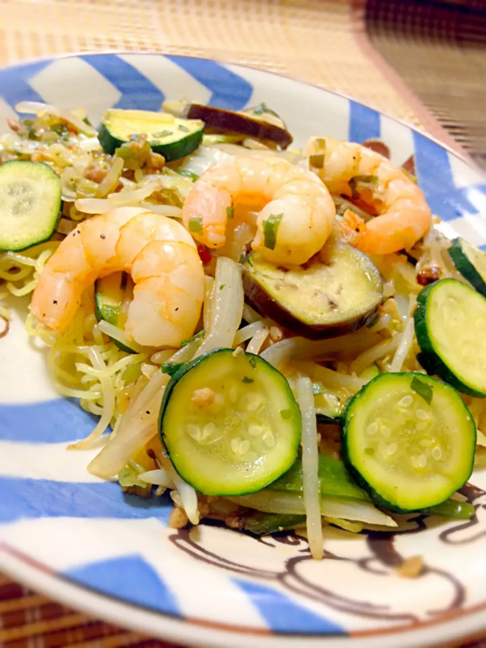 飛騨牛入りネギ塩だれ焼きそば|あきさん