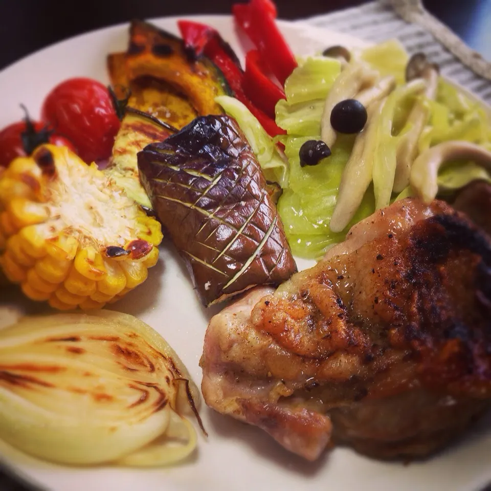 Grilled Platter. To bring out the best taste in foods, grill it!|YvoMiwaさん