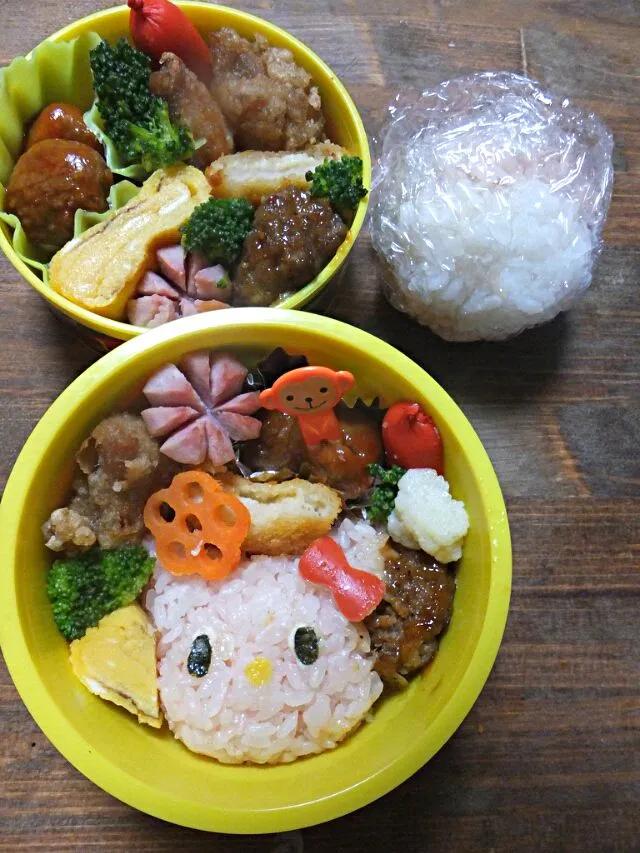 ママとちびちびさんのお弁当|ちいぼうさん