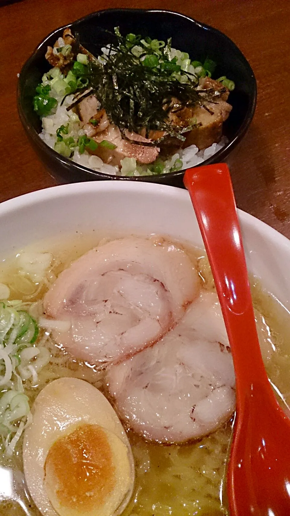 ときの家 塩ラーメン・チャーシュー丼♡|えびぱんさん