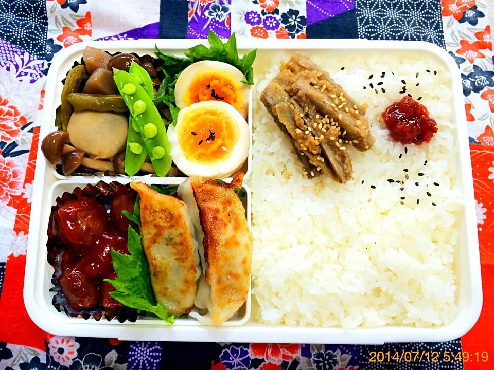 今日の旦那弁当〜2014.7.12|こんぺいとうさん