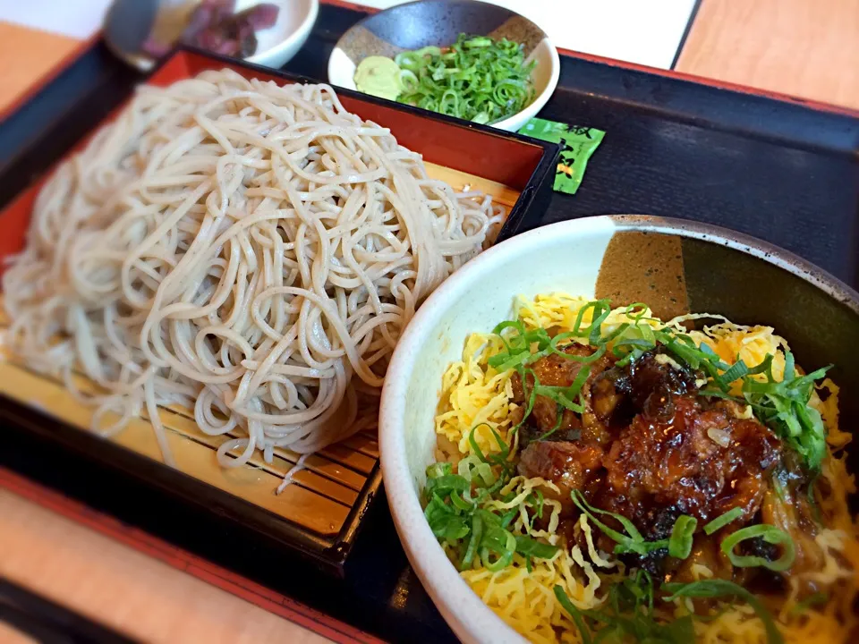 鰻ごはんと笊蕎麦のセット|リフルシャッフルさん