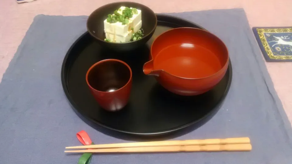 漆器の片口で一杯|かつらぎ ただひこさん