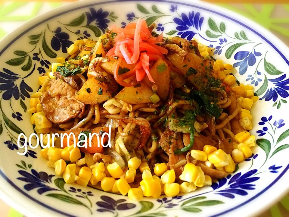 子供洋食♪ 群馬桐生の郷土料理〜✨  焼きそばのっけ♪|プーティさん