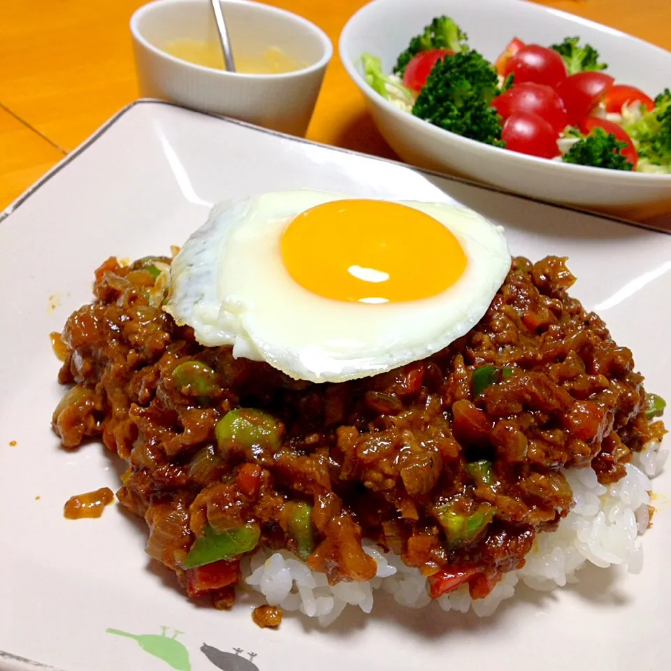 野菜たっぷりキーマカレー|カウンター嬢さん