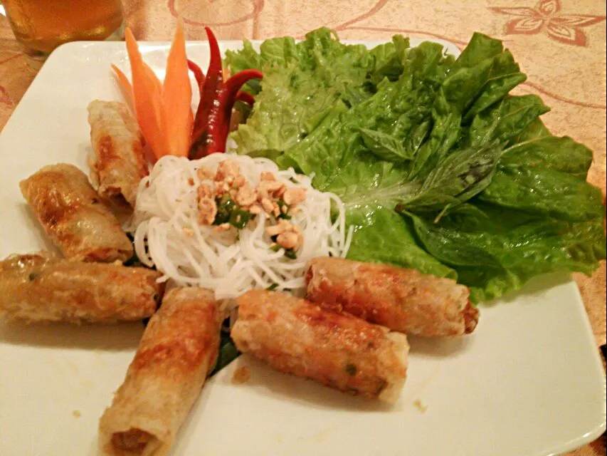 Fried Spring Roll with Lotus Seeds@ VietnameseHouse(^з^)-☆、115800ドン、およそ600円(^з^)-☆|quitaさん