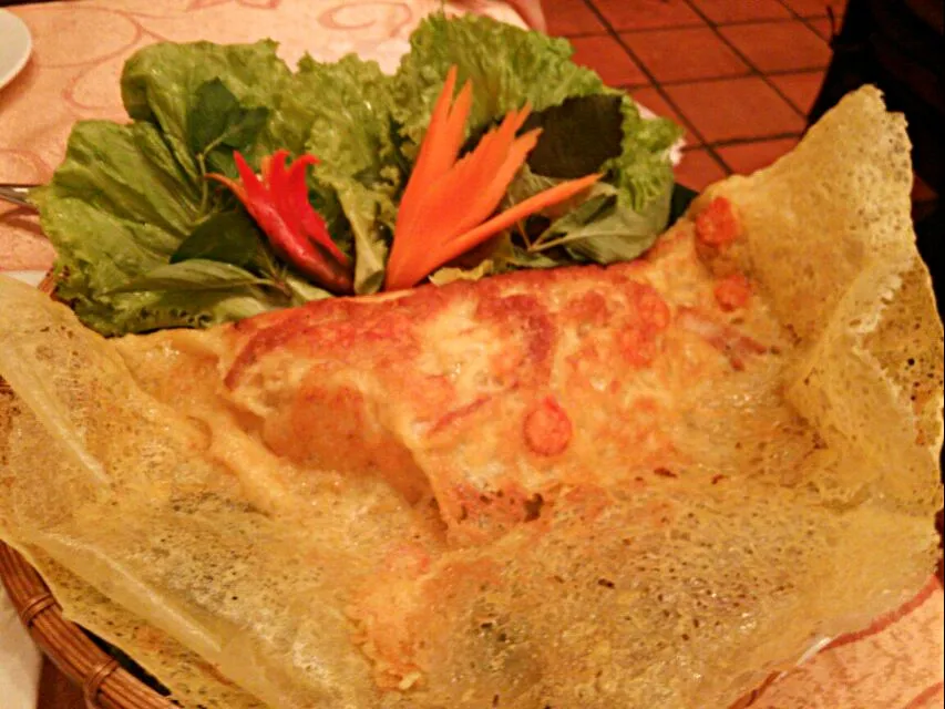 Fried Vietnamese Pancake@ Vietnamese House(^^)v125000ドン、およそ600円(^з^)-☆|quitaさん