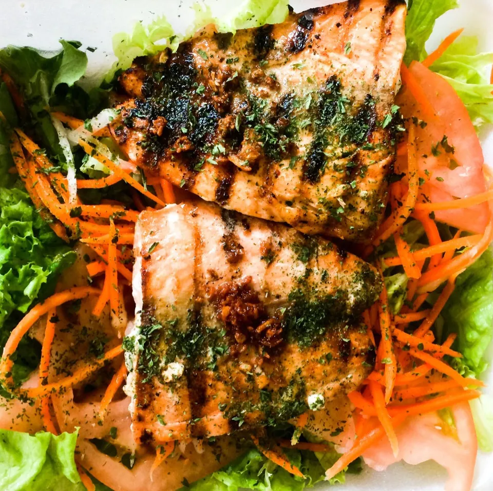 Salmon Salad from Pho 77|sooprcoolchicaさん