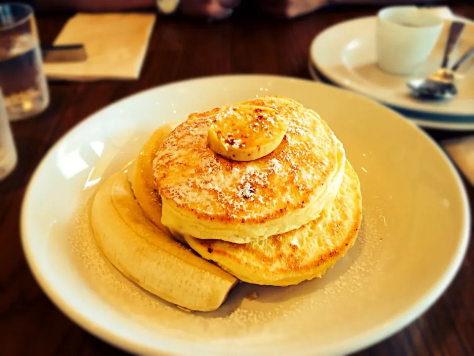 Snapdishの料理写真:【世界一の朝食】リコッタパンケーキ|よしかずさん