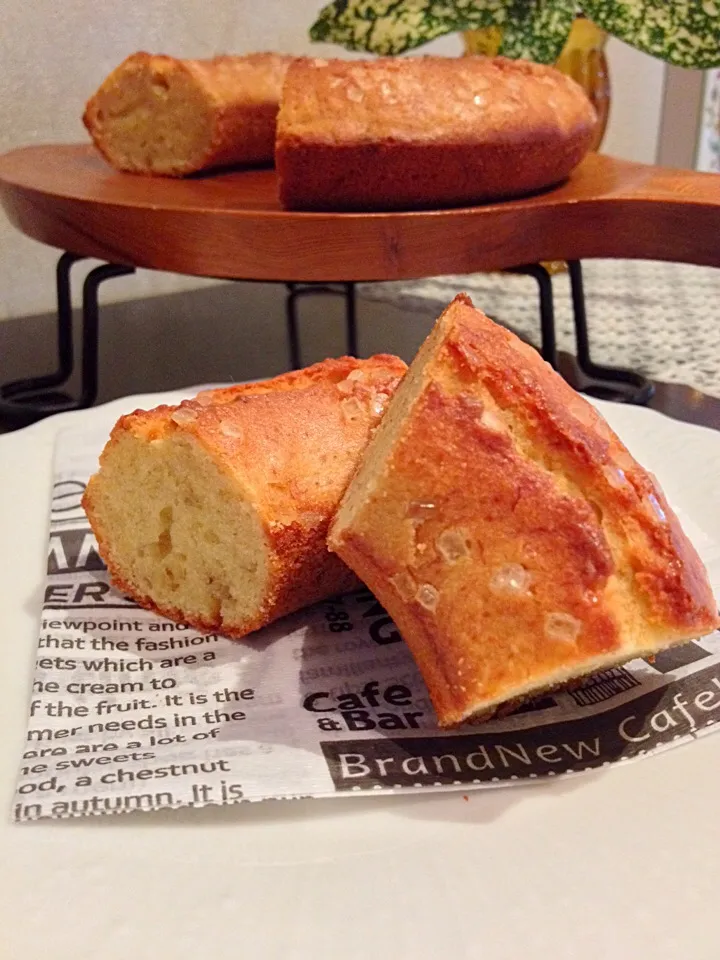 りるのんさんの料理 黒バナナ救済🚑粉ふるい泡立てなし、バターも牛乳も不使用のメイプルバナナブレッド🌸…を朝食に焼いてみました！|りーりーさん