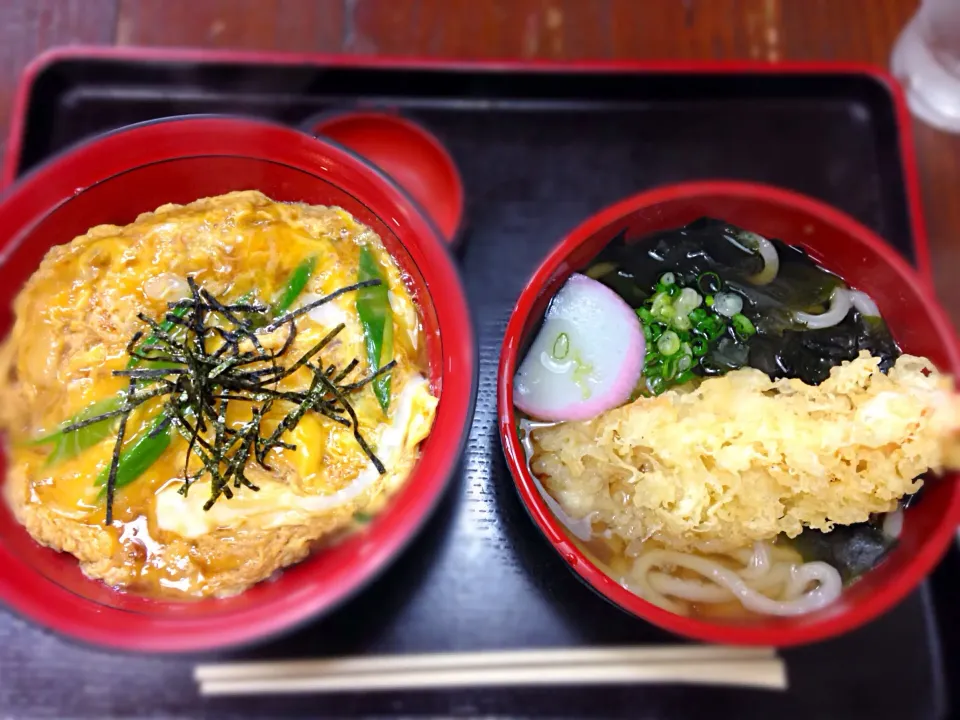 玉子丼セット(海老天のせ|totoさん