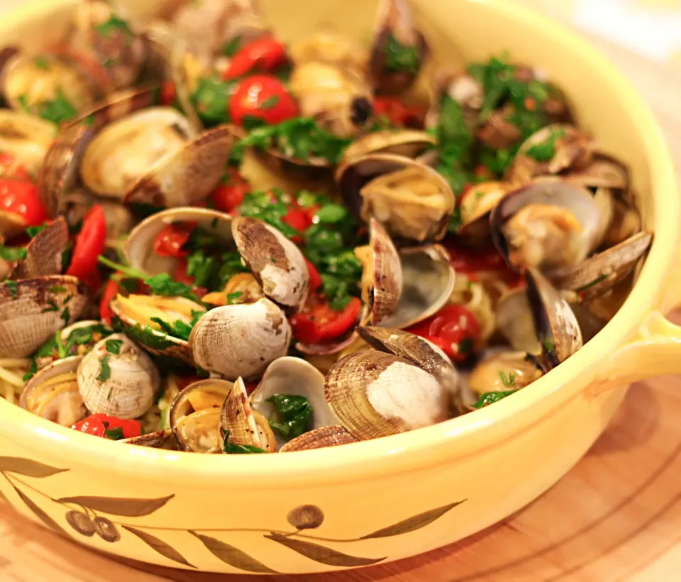 Cherry tomato and Manila Clam pasta|Sarah Mahoneyさん