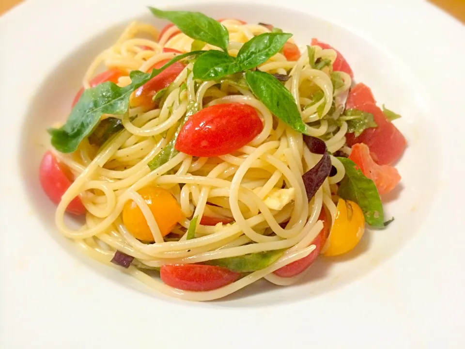 Cold tomato&some harbs pasta|Masakiさん