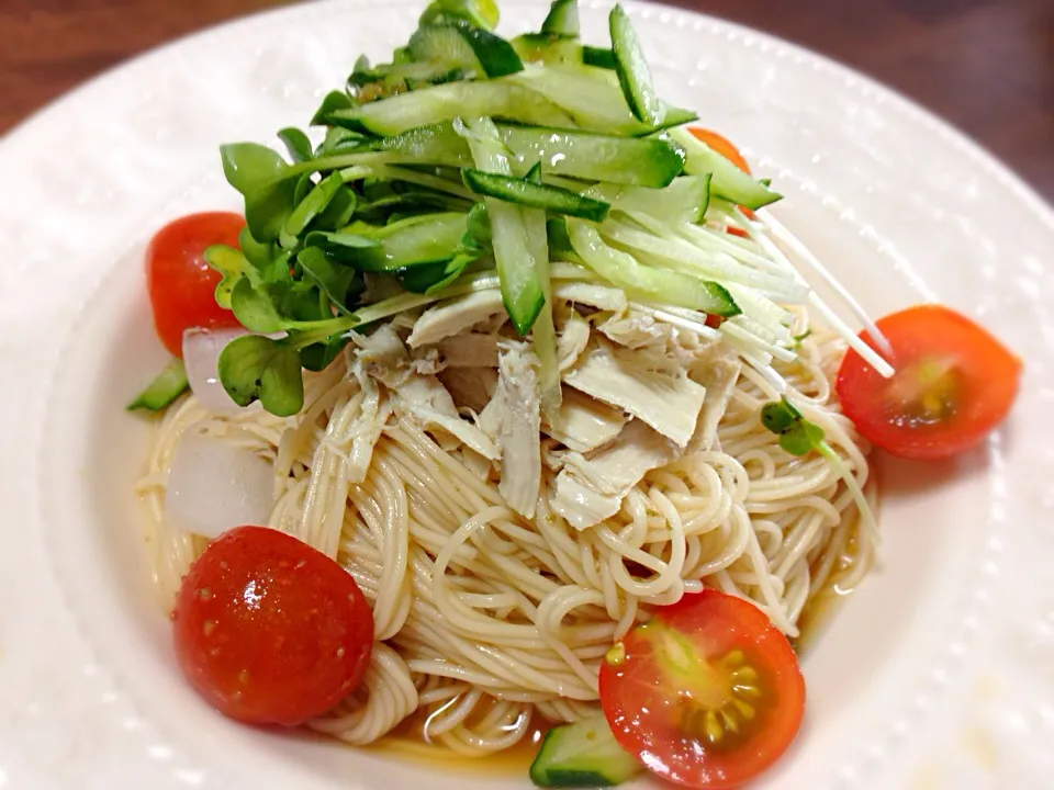 今日のお昼♪柚子胡椒風味のお素麺|atsukoさん