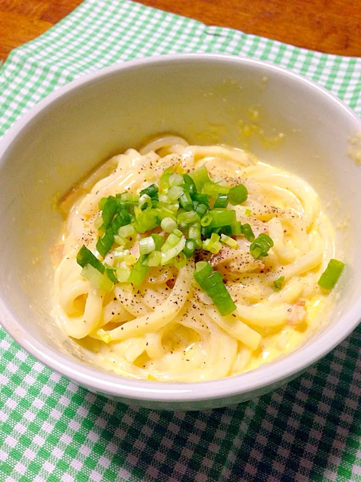 カルボナーラうどん|パキンさん