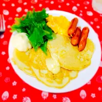 Snapdishの料理写真:パンケーキ☀︎|くまたんさん