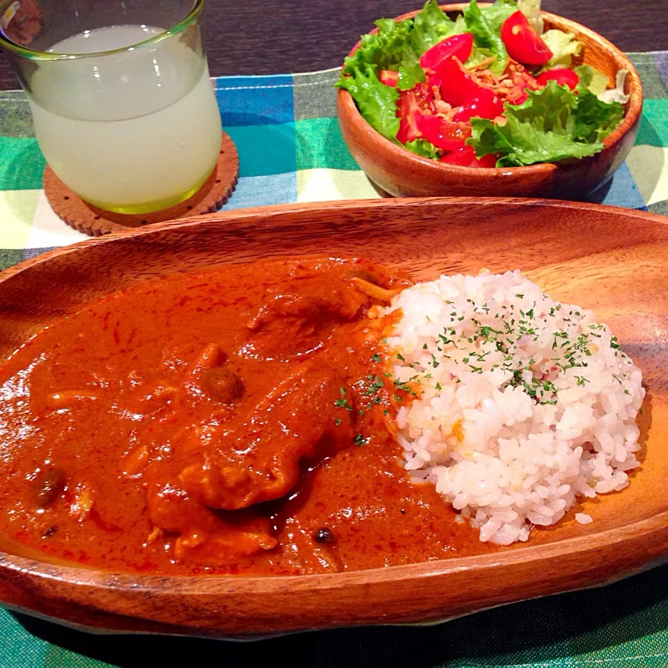 今年6回目のおうちカレーは、バターチキンカレー！|かぴこさん