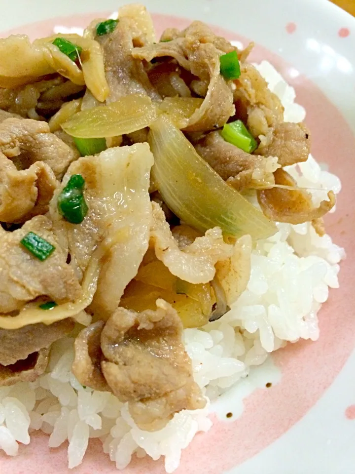 息子くんの晩ご飯🐷豚丼|かおりさん