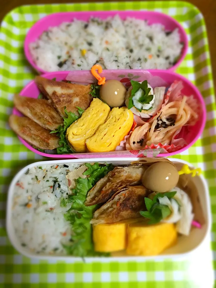 Snapdishの料理写真:JK楓と祈のお弁当7/14|よこたんさん