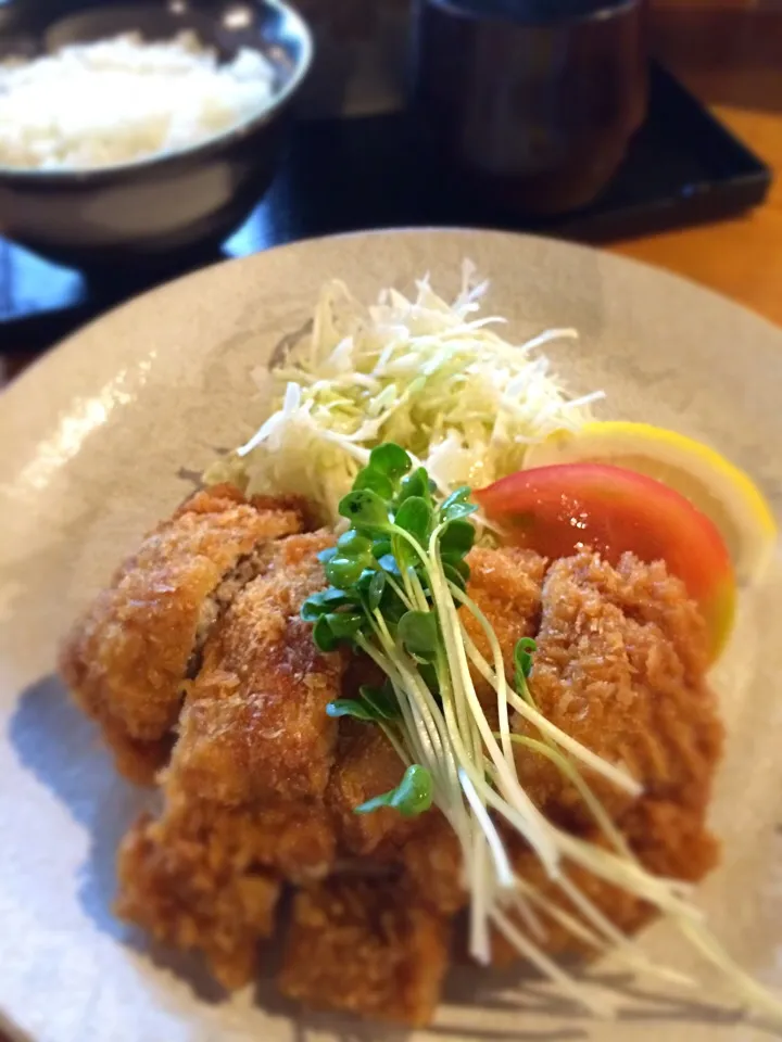 豚とチーズのミルフィーユ豚カツ定食|raku_darさん