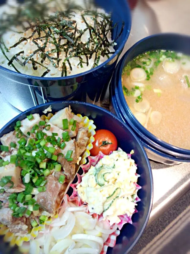 豚の角煮丼弁当(｀・ω・´)自分で丼！|あやさん