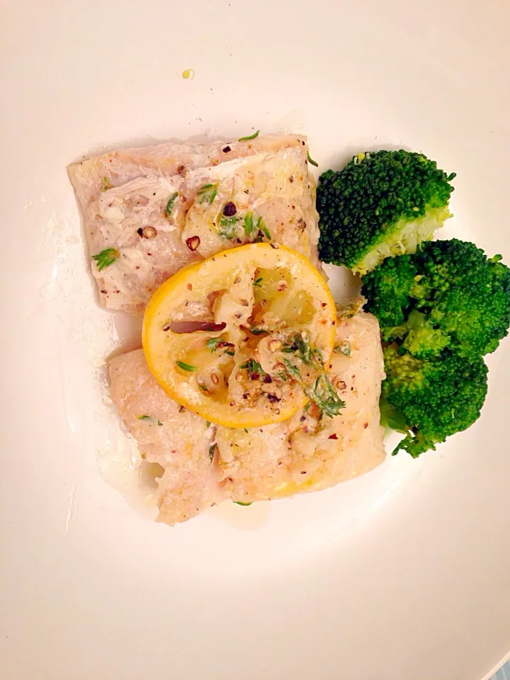 Lemon butter sautéed cod fish with Thyme|Takashima Mariさん