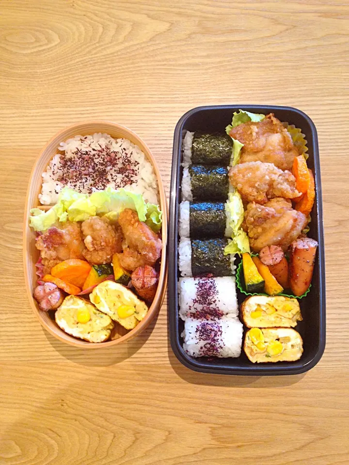 唐揚げ＊親子弁当♪|hiromiさん