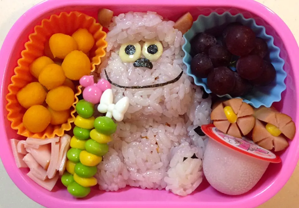 Snapdishの料理写真:本日の幼稚園お弁当♪サリー（モンスターズインク）|♡Noriko♡さん