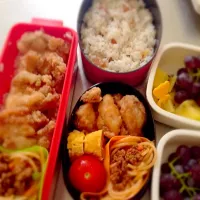 から揚げ弁当‼︎  やっと遠足行けるね〜^_^|マルチさん