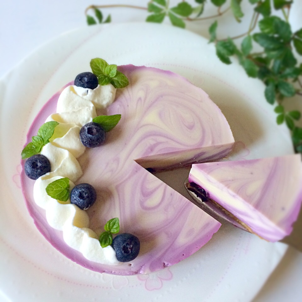 ブルーベリー レアチーズケーキ Sweet Room Snapdish スナップディッシュ Id Wojita