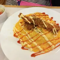 Snapdishの料理写真:吉列蝦蛋包飯|wasabiさん