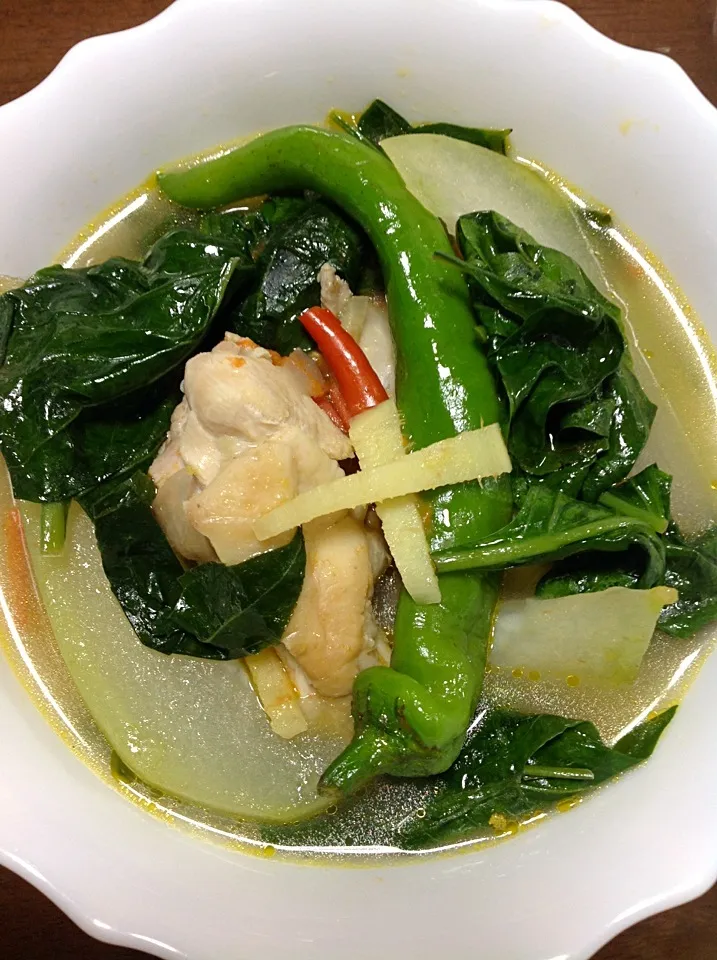 鳥肉の鍋#tinolang manok|Miki Jorierose Obispoさん