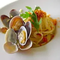 Snapdishの料理写真:アサリとからすみのリングイネ / Linguine con Vongole e Bottarga|Eating With Junkoさん