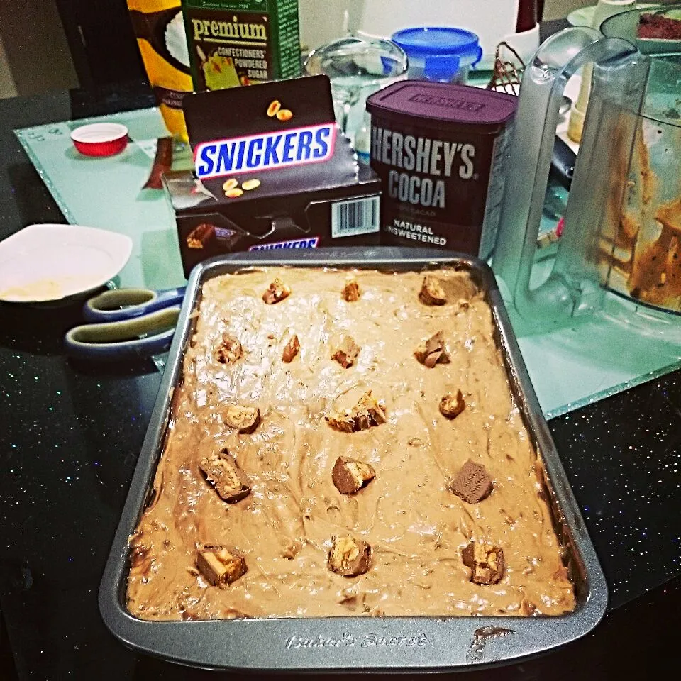 Snickers cheesecake fudge brownies|bonnieさん