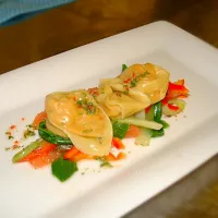 Crab wontons, nouc Cham dressing|Daniel Archerさん