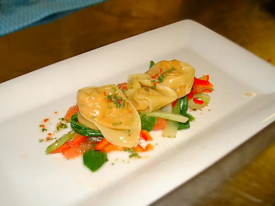 Crab wontons, nouc Cham dressing|Daniel Archerさん