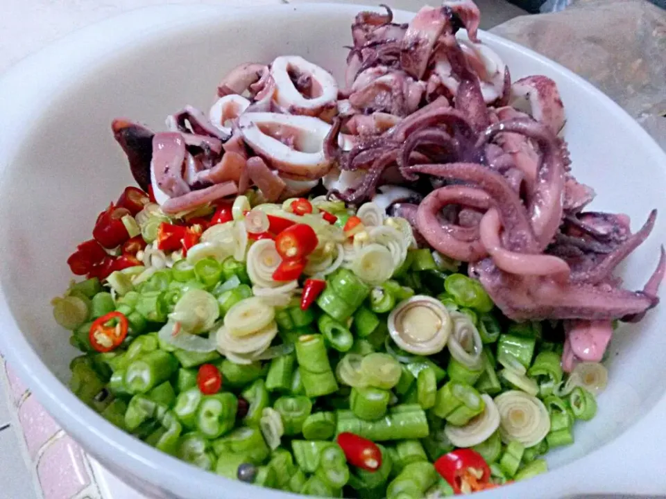 Squid salad.|Umairahさん