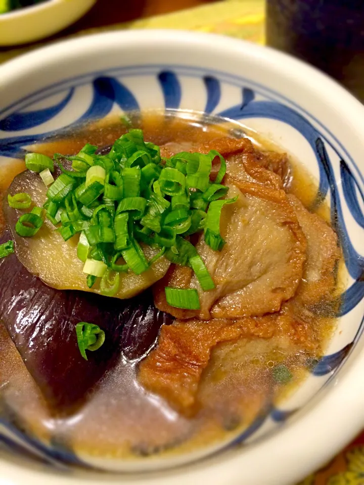 茄子と仙台麩（油麩）の煮物|Norikoさん