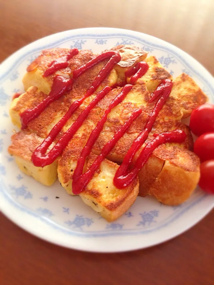 チーズたまごトースト|りんごさん