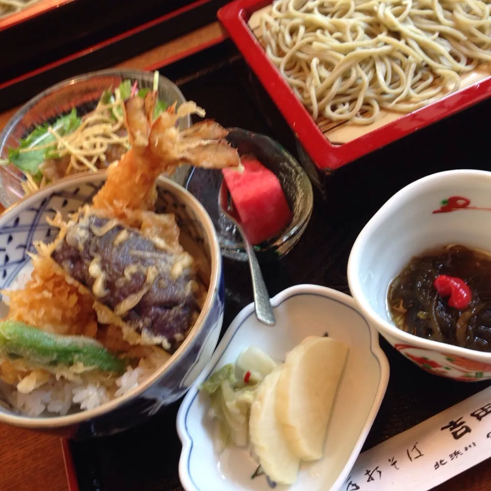 平日お昼限定天丼セット|長谷川裕子さん