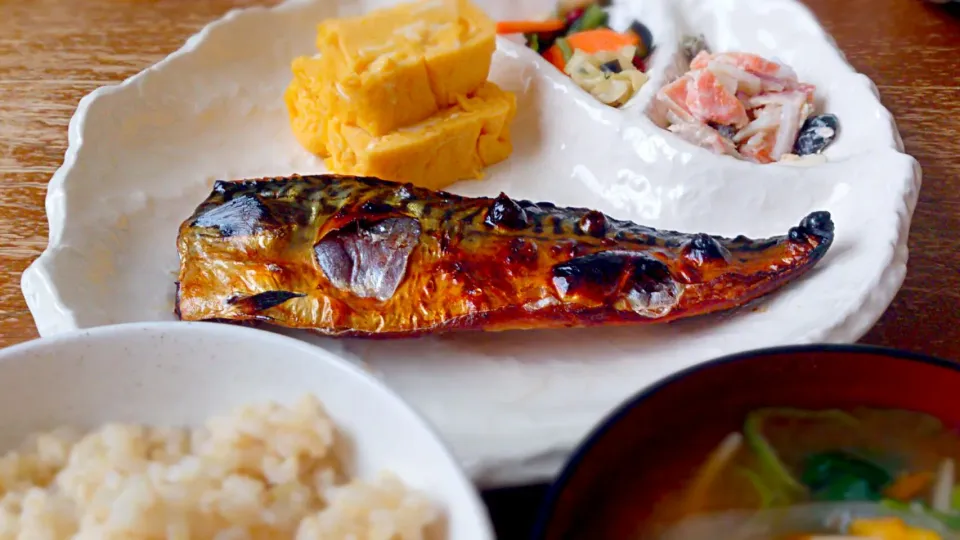 焼き魚定食【鯖】|プチテンよすさん