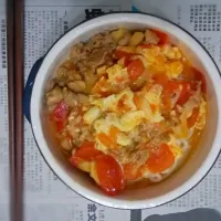 每天一面  番茄鸡蛋瘦肉拌面|毛毛さん