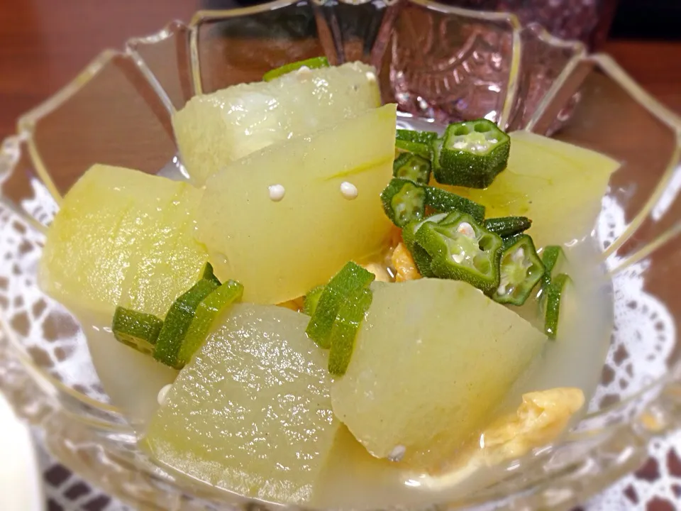 冬瓜のオクラ餡掛け|yuriさん