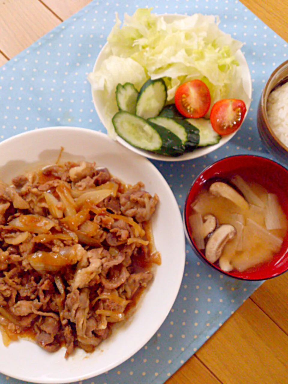 おうち晩ごはん＊豚こま肉のしょうが焼き|ゆきさん