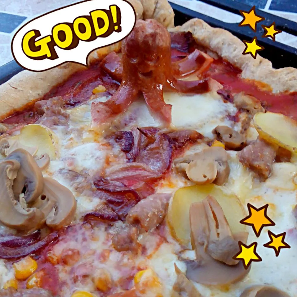 #octopus #pizza|Joanna Rembarzさん